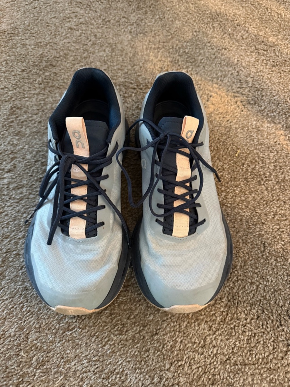 On cloud Running Women's Light Blue and Pink Cloudnova Sneakers